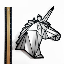 Load image into Gallery viewer, Unicorn Head Geometric Wall Art 2D