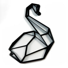 Load image into Gallery viewer, Swan #2 Geometric Wall Art 2D