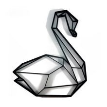 Load image into Gallery viewer, Swan #2 Geometric Wall Art 2D