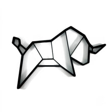 Load image into Gallery viewer, Bull Geometric Wall Art 2D