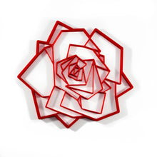 Load image into Gallery viewer, Geometric Rose Wall Art 2D