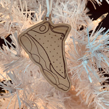 Load image into Gallery viewer, Air Jordan 13 inspired Wooden Sneaker Ornament