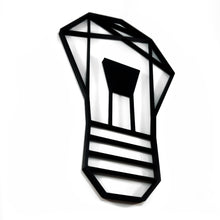 Load image into Gallery viewer, Light Bulb Geometric Wall Art 2D