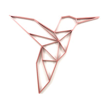 Load image into Gallery viewer, Hummingbird Geometric Wall Art 2D
