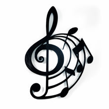 Load image into Gallery viewer, G Clef Swirl Wall Piece 2D