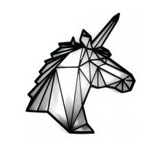 Load image into Gallery viewer, Unicorn Head Geometric Wall Art 2D