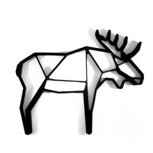 Load image into Gallery viewer, Moose Geometric Wall Art 2D