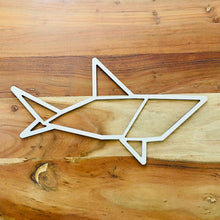 Load image into Gallery viewer, Shark Geometric Wall Art Wood XL