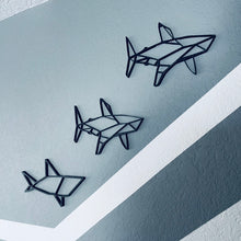 Load image into Gallery viewer, Shark Geometric Wall Art 2D