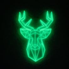 Load image into Gallery viewer, Deer Head Geometric Wall Art 2D