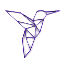 Load image into Gallery viewer, Hummingbird Geometric Wall Art 2D