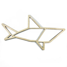 Load image into Gallery viewer, Shark Geometric Wall Art Wood XL