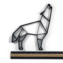 Load image into Gallery viewer, Howling Wolf Geometric Wall Art 2D