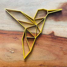 Load image into Gallery viewer, Hummingbird Geometric Wall Art 2D