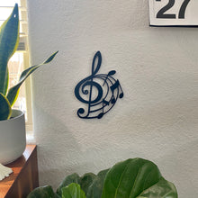 Load image into Gallery viewer, G Clef Swirl Wall Piece 2D