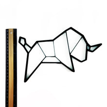 Load image into Gallery viewer, Bull Geometric Wall Art 2D
