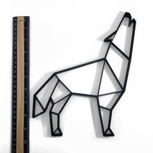 Load image into Gallery viewer, Howling Wolf Geometric Wall Art 2D