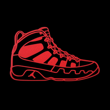 Load image into Gallery viewer, Air Jordan 9 Inspired Wall Piece 2D
