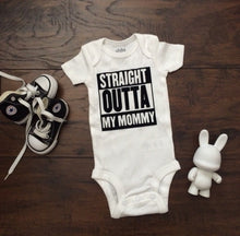 Load image into Gallery viewer, NWA Baby Bodysuit Straight Outta my Mommy
