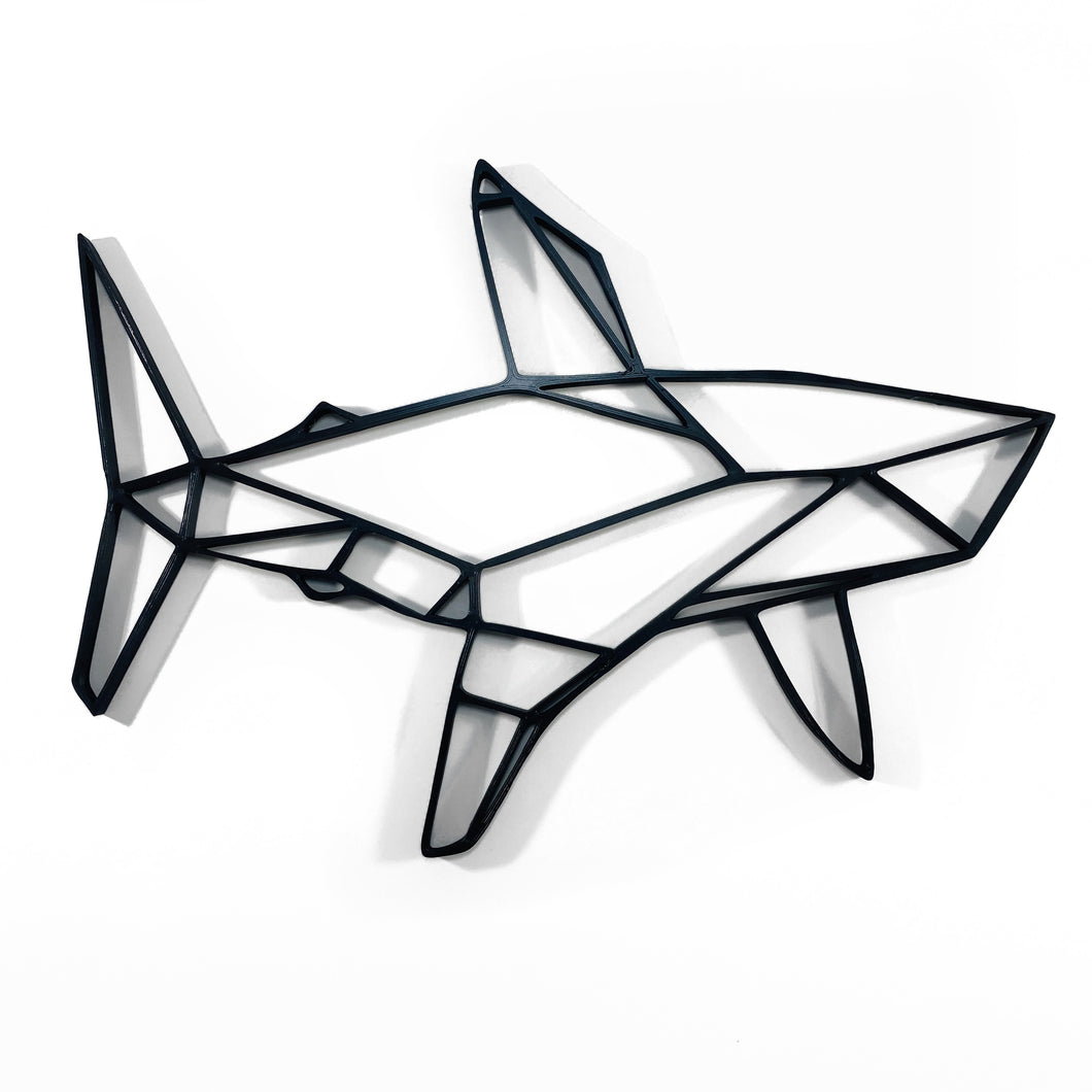 Shark #2 Geometric Wall Art 2D