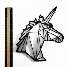 Load image into Gallery viewer, Unicorn Head Geometric Wall Art 2D
