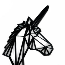 Load image into Gallery viewer, Unicorn Head Geometric Wall Art 2D
