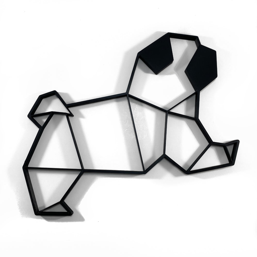 Baby Pug Geometric Wall Art 2D