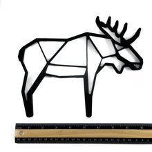 Load image into Gallery viewer, Moose Geometric Wall Art 2D

