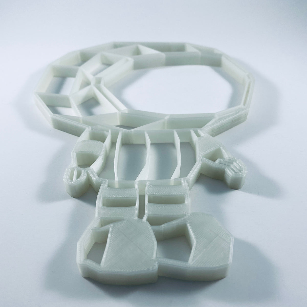 Original Low-Poly Astronaut Relief - 3D-printed art piece, hand-finished by Soul Kid Dsgn, view 4