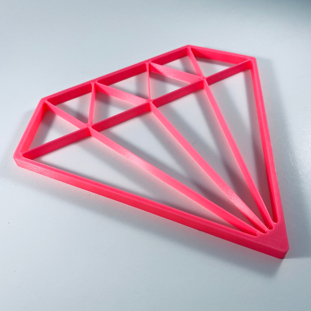Original Geo Diamond Relief - layered 3D-printed wall art piece, hand-finished by Soul Kid Dsgn, view 4