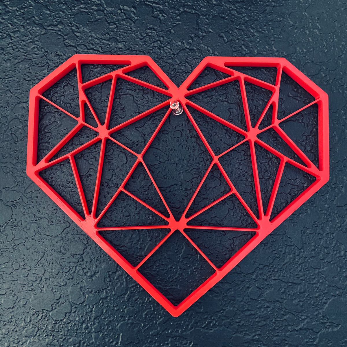 Original Geo Heart Relief - 3D-printed art piece, hand-finished by Soul Kid Dsgn, view 5