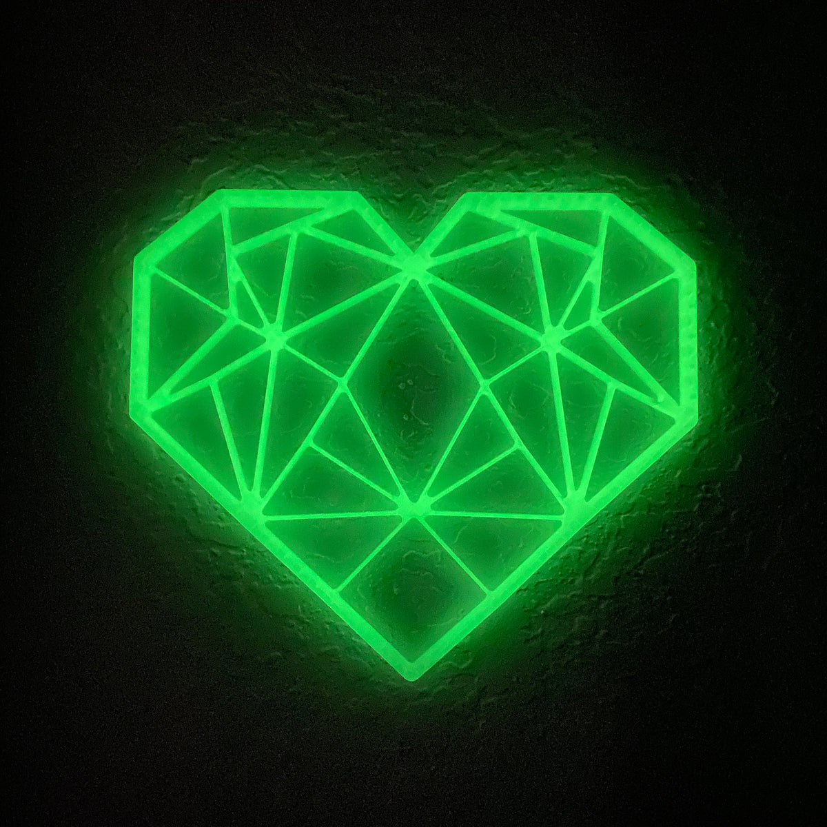Original Geo Heart Relief - 3D-printed art piece, hand-finished by Soul Kid Dsgn, view 7
