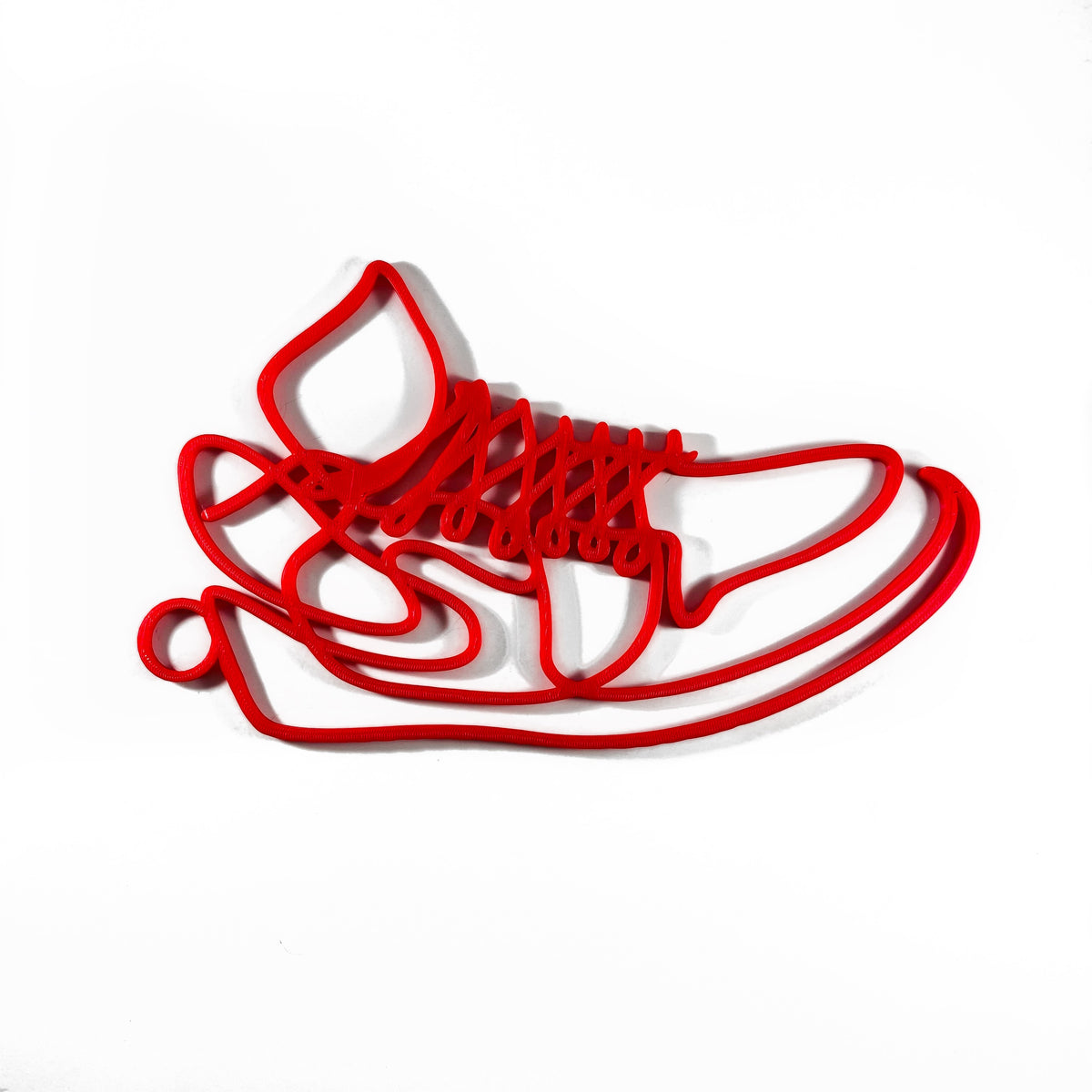 Original Athlete Silhouette 3D Relief - layered 3D-printed wall art piece, hand-finished by Soul Kid Dsgn, view 2