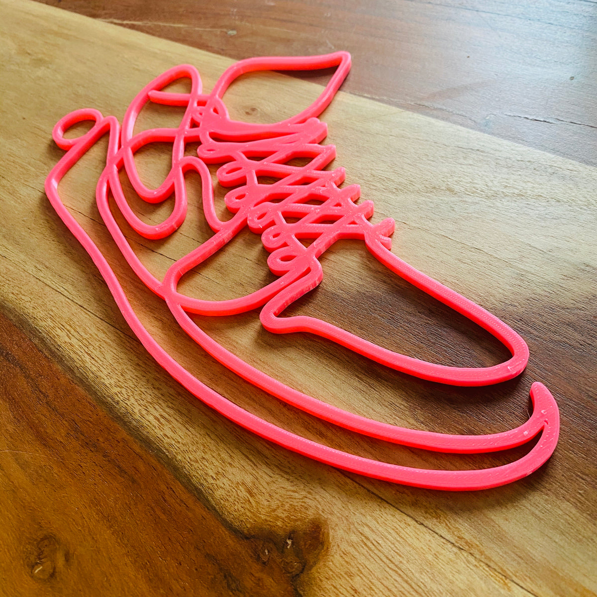 Original Athlete Silhouette 3D Relief - layered 3D-printed wall art piece, hand-finished by Soul Kid Dsgn, view 7