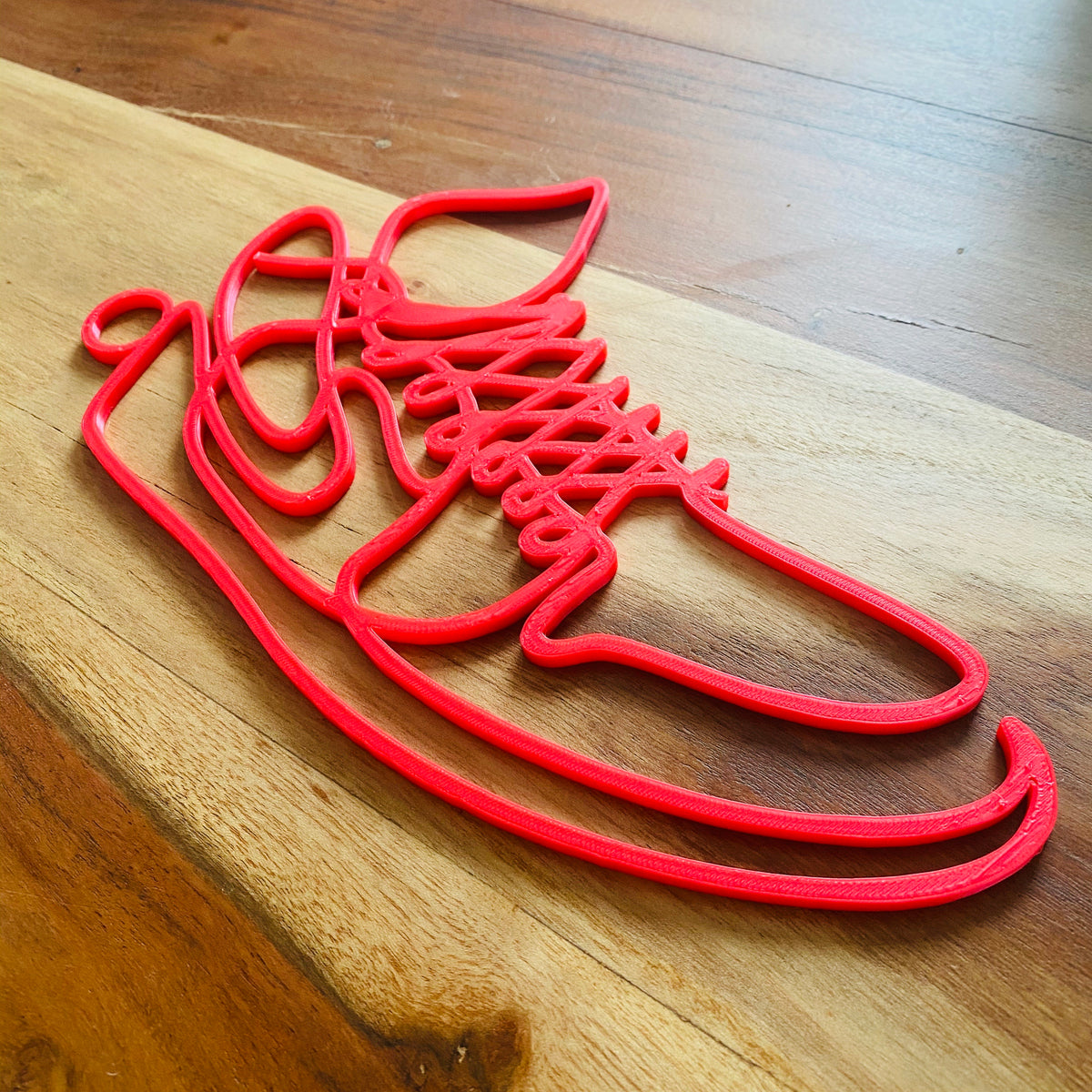 Original Athlete Silhouette 3D Relief - layered 3D-printed wall art piece, hand-finished by Soul Kid Dsgn, view 8