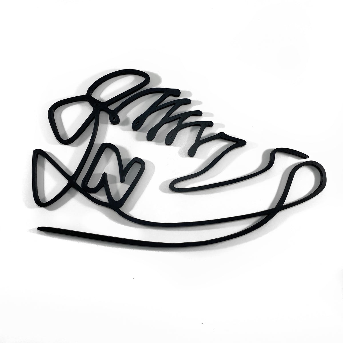 Original Heritage Trainer Relief - layered 3D-printed wall art piece, hand-finished by Soul Kid Dsgn