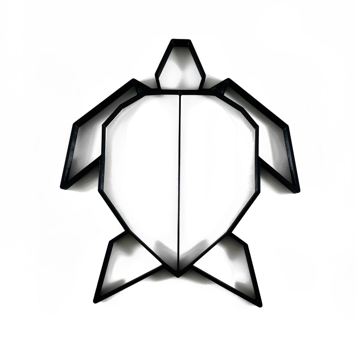 Original Geo Turtle Relief - layered 3D-printed wall art piece, hand-finished by Soul Kid Dsgn