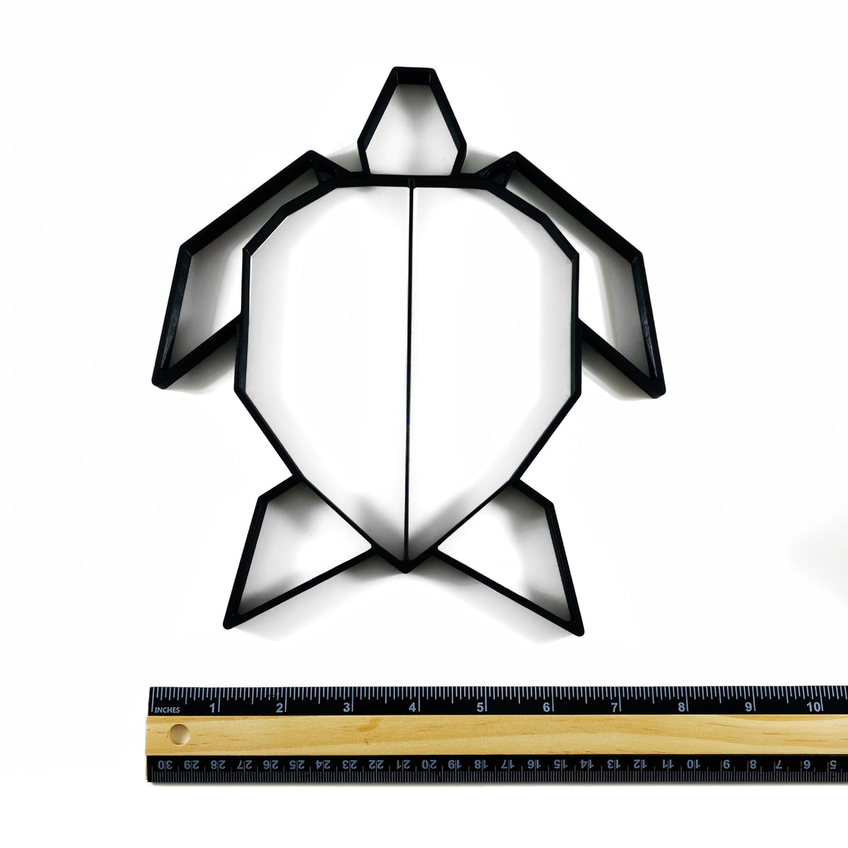 Original Geo Turtle Relief - layered 3D-printed wall art piece, hand-finished by Soul Kid Dsgn, view 3