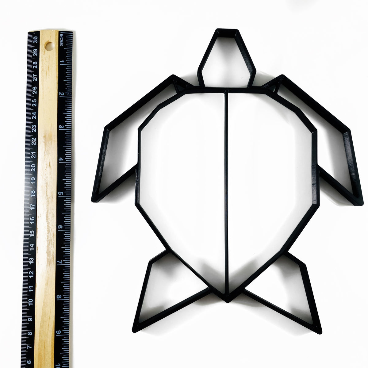 Original Geo Turtle Relief - layered 3D-printed wall art piece, hand-finished by Soul Kid Dsgn, view 4