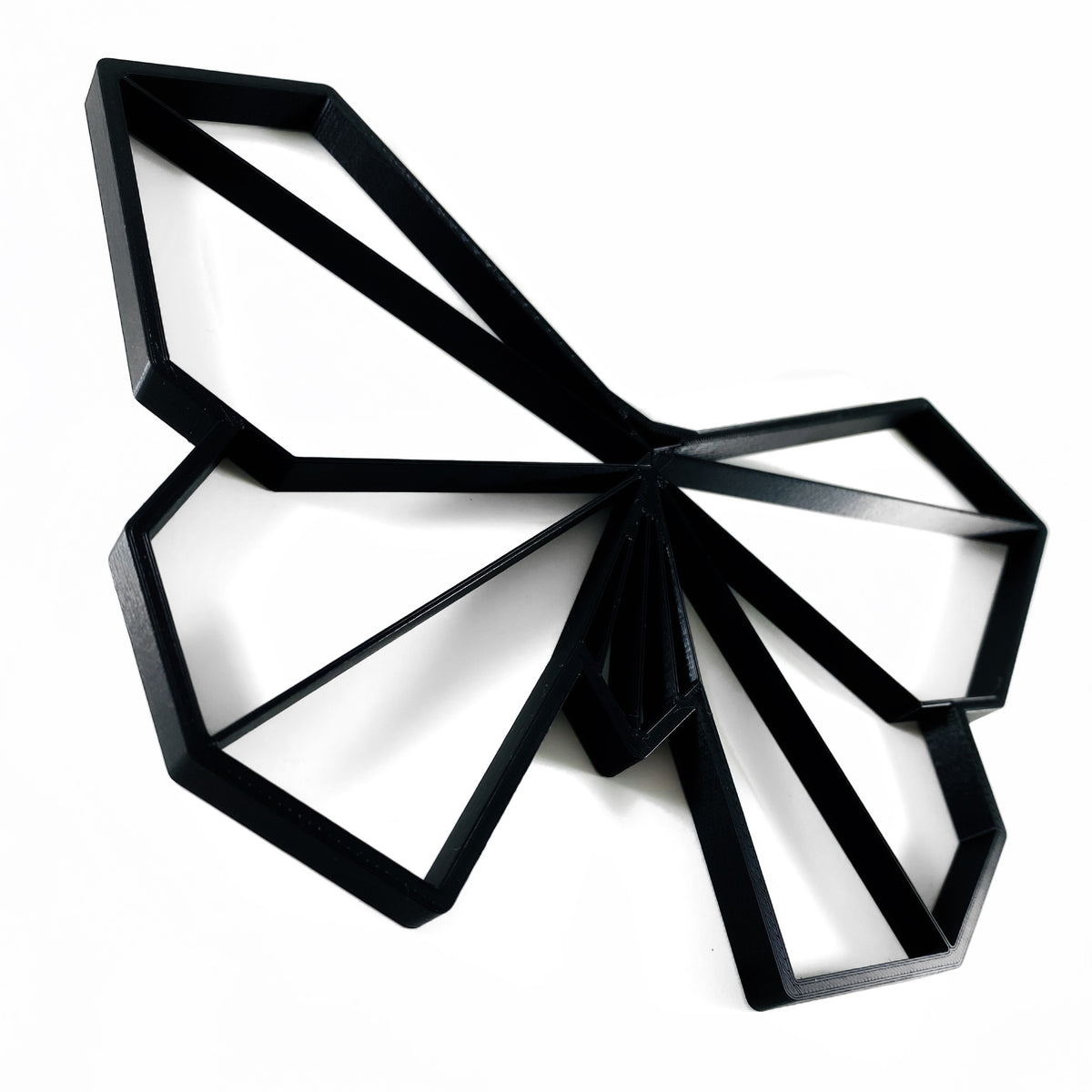 Original Geo Butterfly Relief - layered 3D-printed wall art piece, hand-finished by Soul Kid Dsgn, view 2