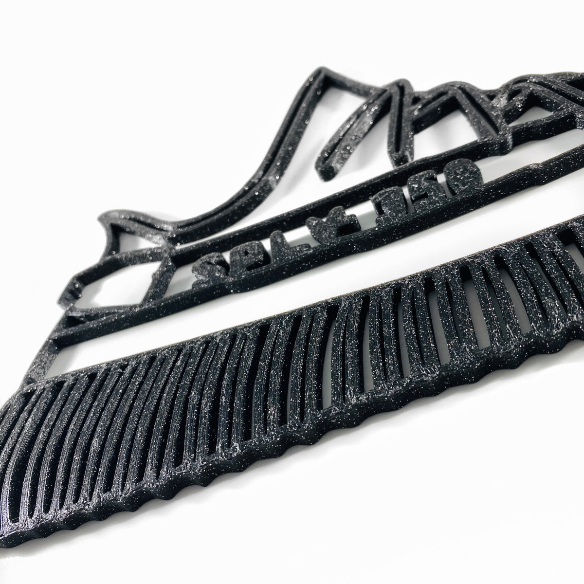 Original Knit Runner Relief - layered 3D-printed wall art piece, hand-finished by Soul Kid Dsgn, view 5