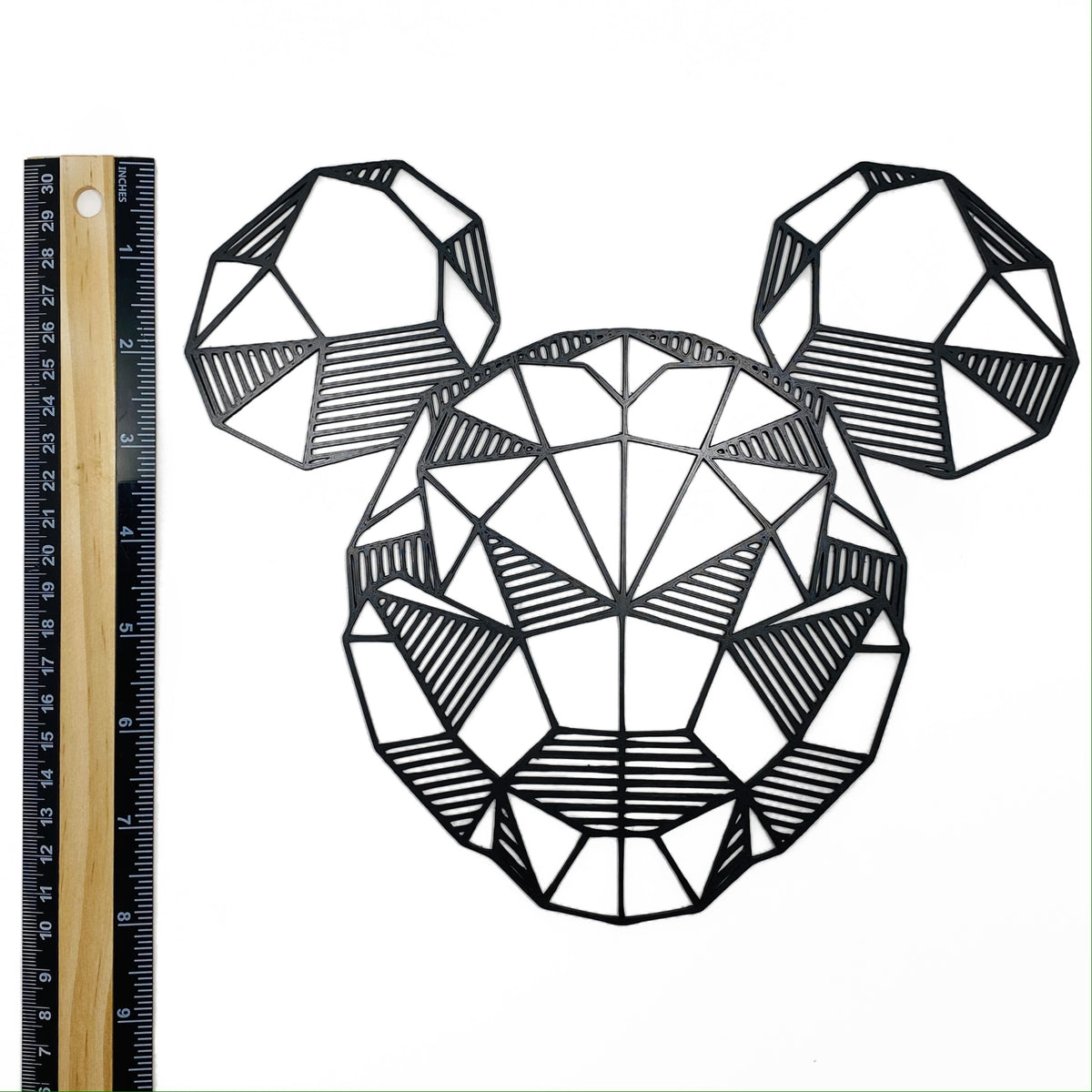 Original Geo Mouse Relief - layered 3D-printed wall art piece, hand-finished by Soul Kid Dsgn, view 4