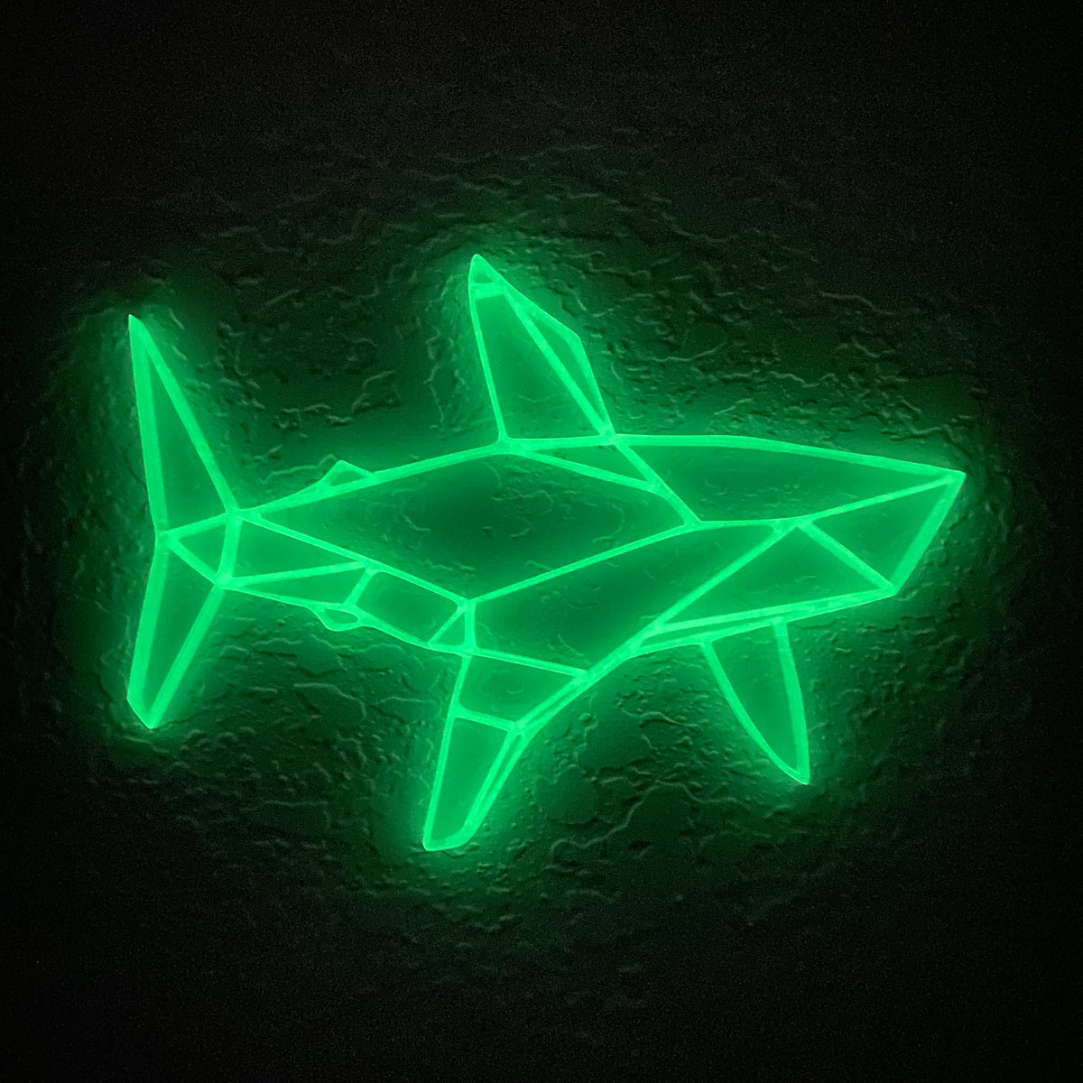 Original Geo Shark No. 2 Relief - layered 3D-printed wall art piece, hand-finished by Soul Kid Dsgn, view 6