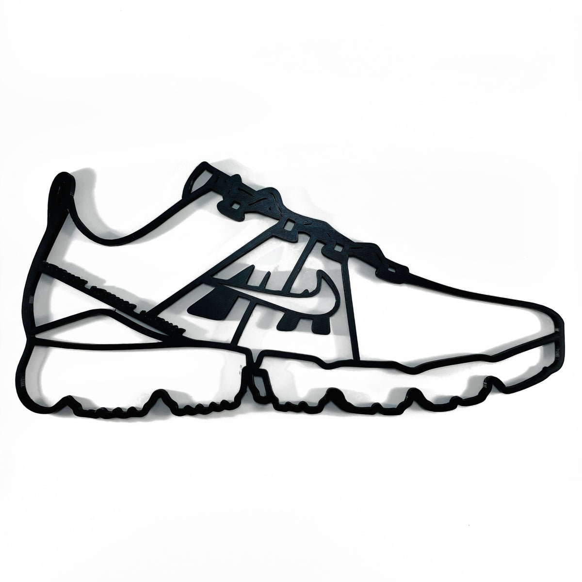 Original Vapor Mesh Runner Relief - layered 3D-printed wall art piece, hand-finished by Soul Kid Dsgn