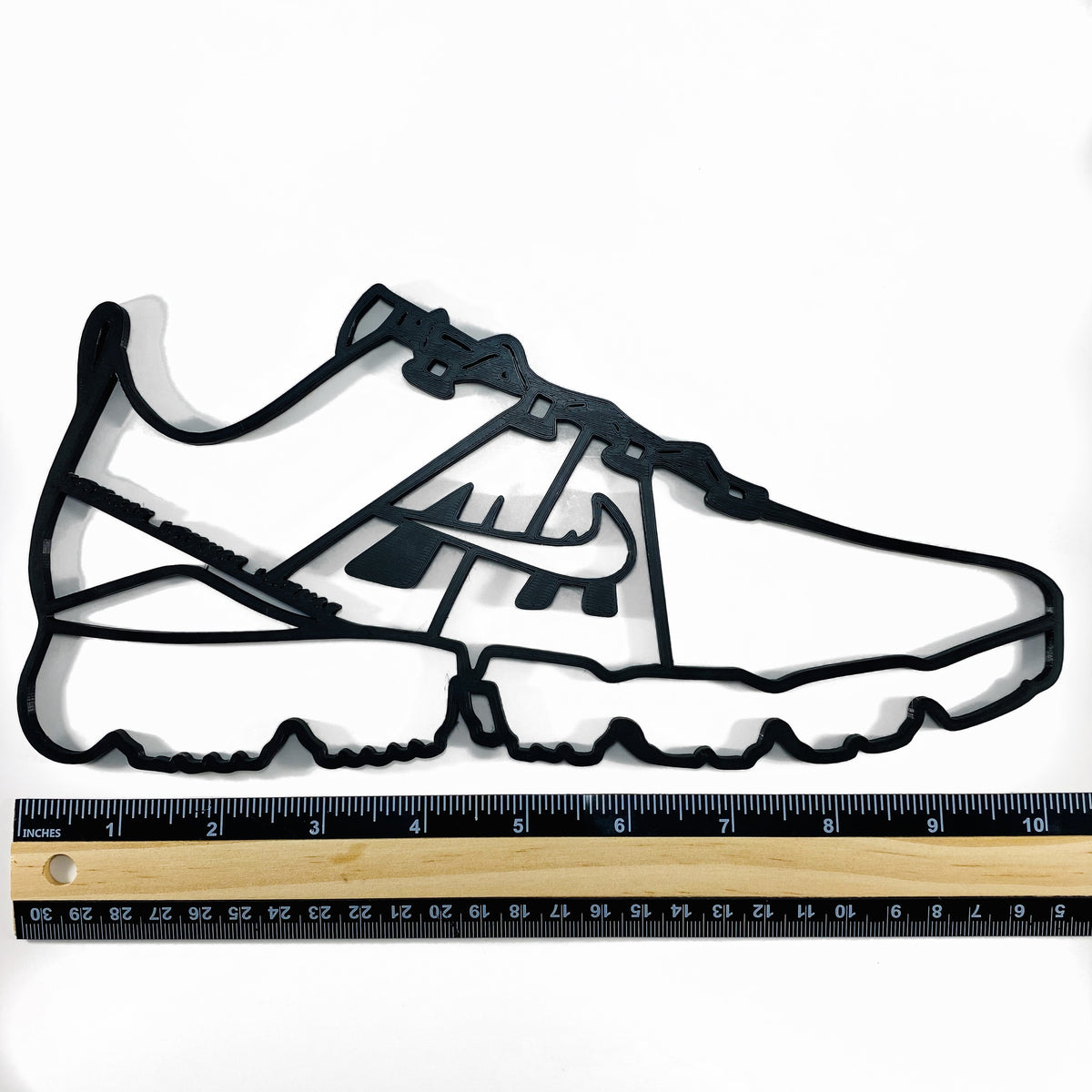 Original Vapor Mesh Runner Relief - layered 3D-printed wall art piece, hand-finished by Soul Kid Dsgn, view 4