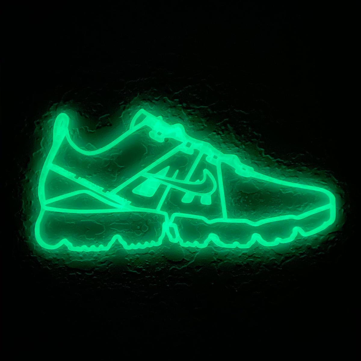 Original Vapor Mesh Runner Relief - layered 3D-printed wall art piece, hand-finished by Soul Kid Dsgn, view 7