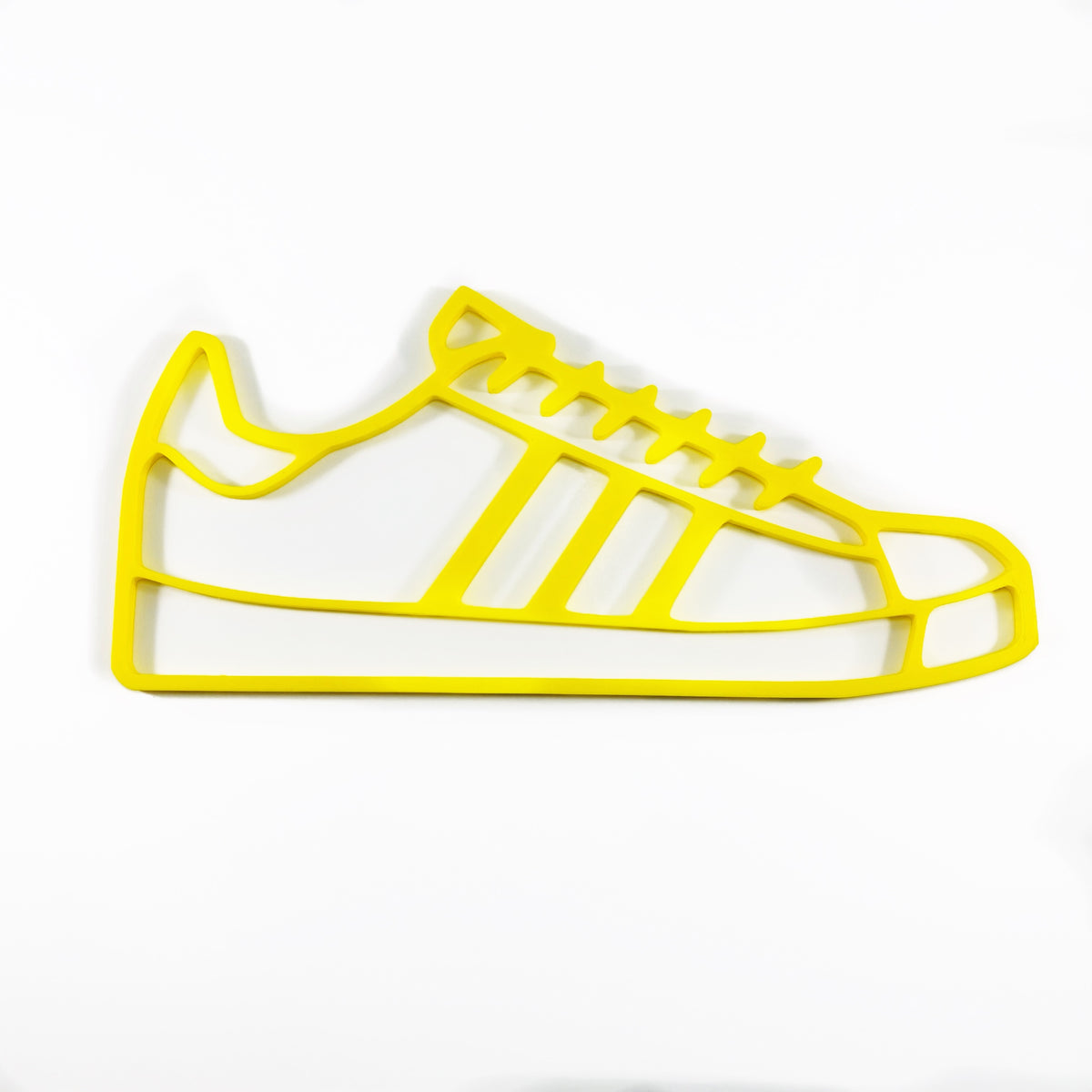 Original Three-Stripe Shell-Toe Relief - layered 3D-printed wall art piece, hand-finished by Soul Kid Dsgn, view 7