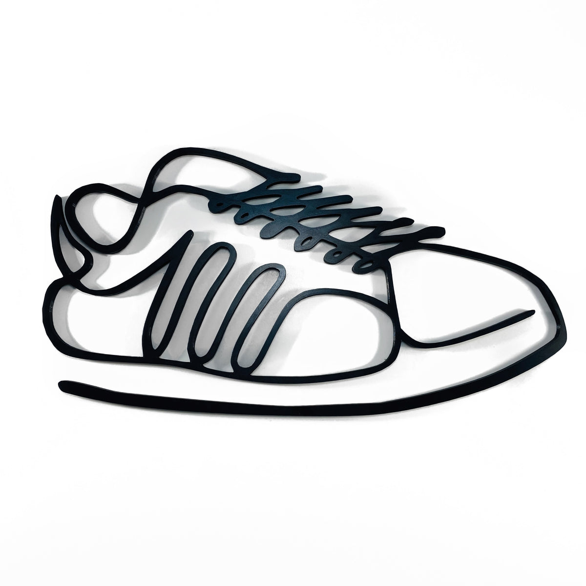 Original Shell-Toe Line Relief - layered 3D-printed wall art piece, hand-finished by Soul Kid Dsgn