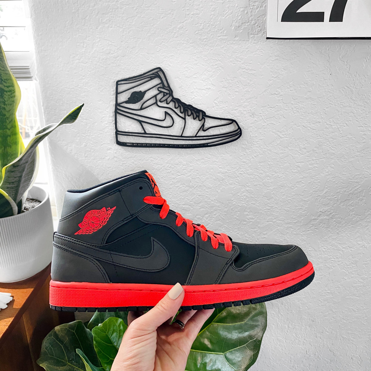 Original Court Classic Hi Relief - layered 3D-printed wall art piece, hand-finished by Soul Kid Dsgn, view 5
