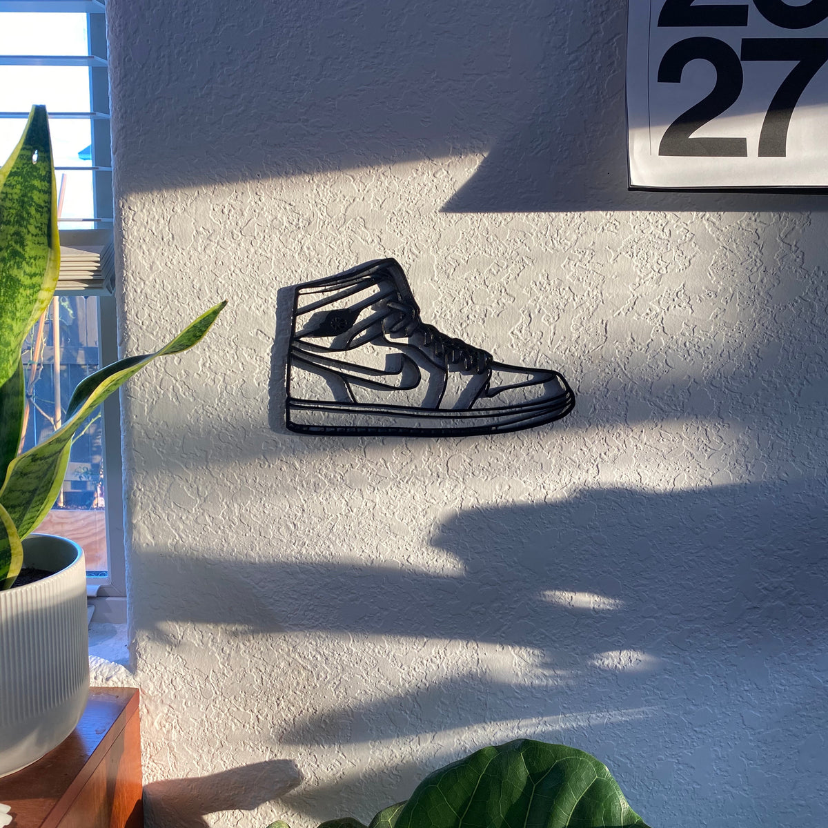 Original Court Classic Hi Relief - layered 3D-printed wall art piece, hand-finished by Soul Kid Dsgn, view 6